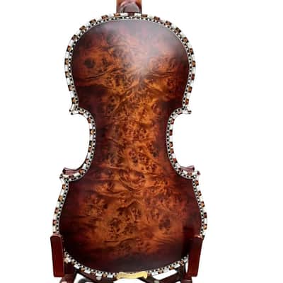 SONG Master 5 string Violin 4/4,Bird's eye wood Shell Purfling,Great sound #15780 image 5