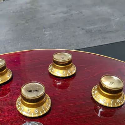 1976 Gibson Les Paul Deluxe Wine Red P90 Vintage Aged Road Worn Relic 70s 1970's P-90 Soap Bar Soapbar Electric Guitar image 8