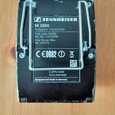 Sennheiser SK2000-GBW Bodypack Transmitter - GBw 606-678 MHz (for UK) image 2