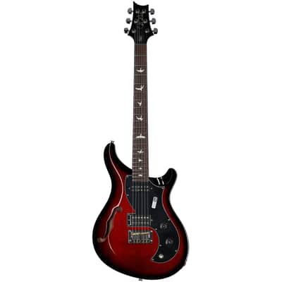PRS Paul Reed Smith S2 Vela Semi-Hollowbody Electric Guitar (with Gig Bag), Scarlet Sunburst image 4