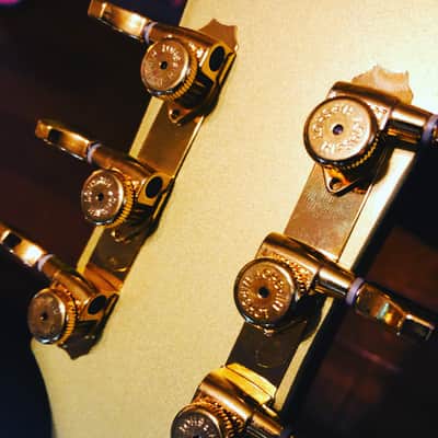 24k Gold Semi hollow electric guitar image 18