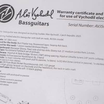 【new】AV BASSES / AVJ5m Burl Poplar 4.025kg #AVJ5m-2025-01【GIB Hyogo】【price included SHIPPING & IMPORT TAX & VAT】 image 16
