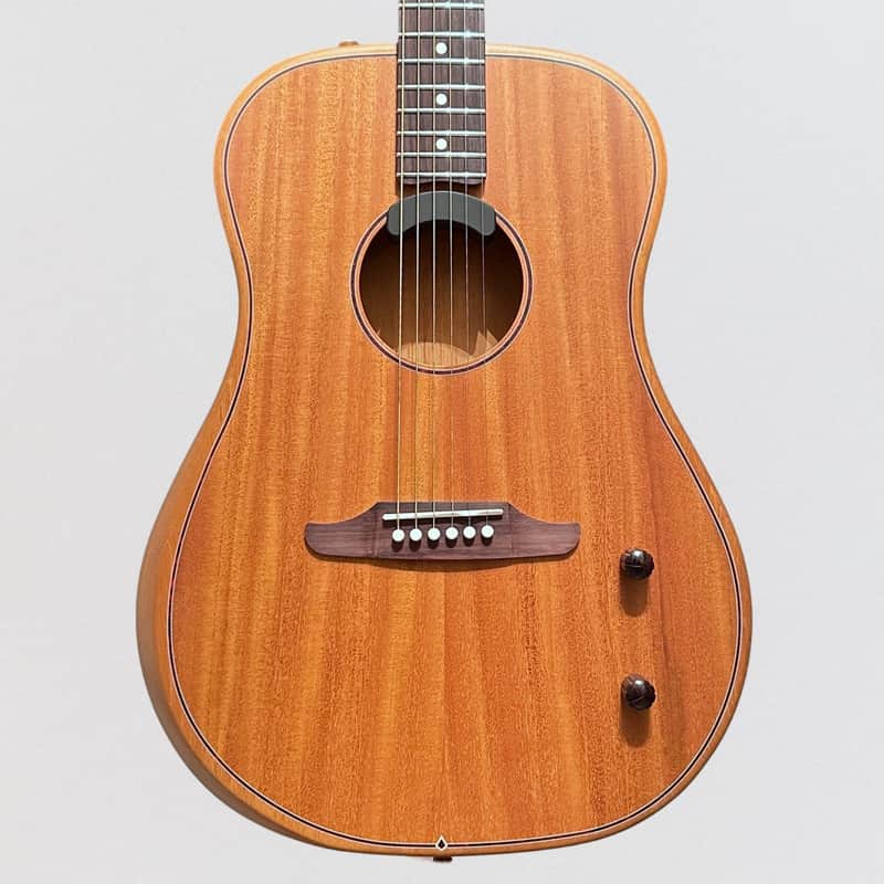 Fender Highway Dreadnought All-Mahogany Acoustic-Electric Guitar - Natural image 1