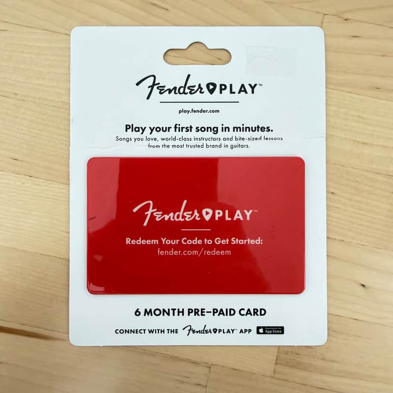 Fender Fender Play App | 6-Month Pre-paid Card