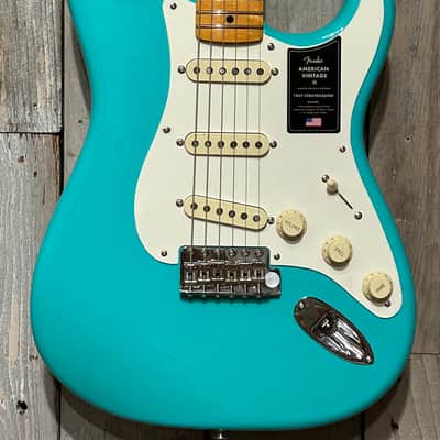 Fender American Vintage II 1957 Stratocaster Electric Guitar - Seafoam Green, In Stock Support Indie Brick & Mortar Music Shops image 4