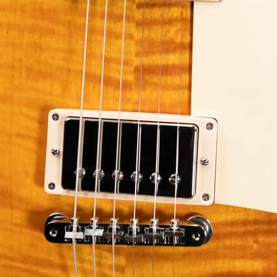 Gibson Les Paul Standard 50s Figured Top Electric Guitar - Honey Amber with Hardshell Case image 10