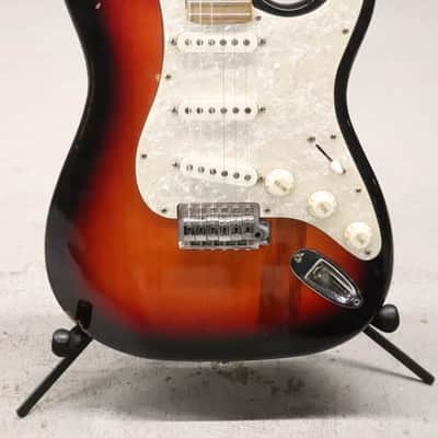 Harmony H-80 Strat Style Electric Guitar Sunburst Finish 1980's image 4