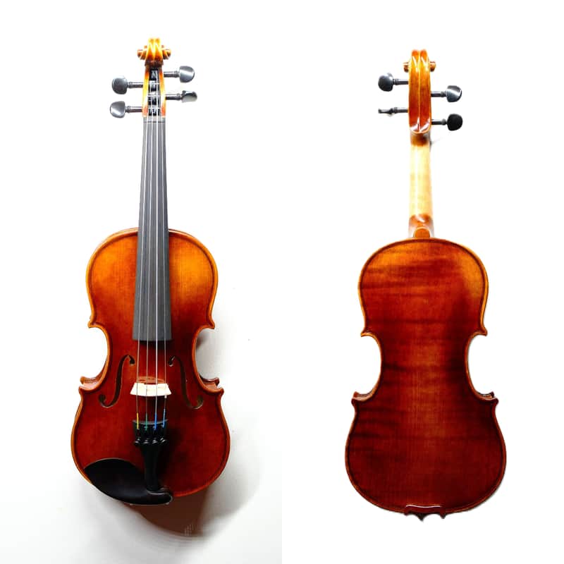 Handmade 1/8 Violin Outfit–European Wood, One Piece Back, Sweet Sound, Case &Bow image 1