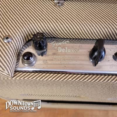 Mid-50s Fender "Deluxe" 5B3 Wide-Panel 10-Watt 1x12" Guitar Combo image 4