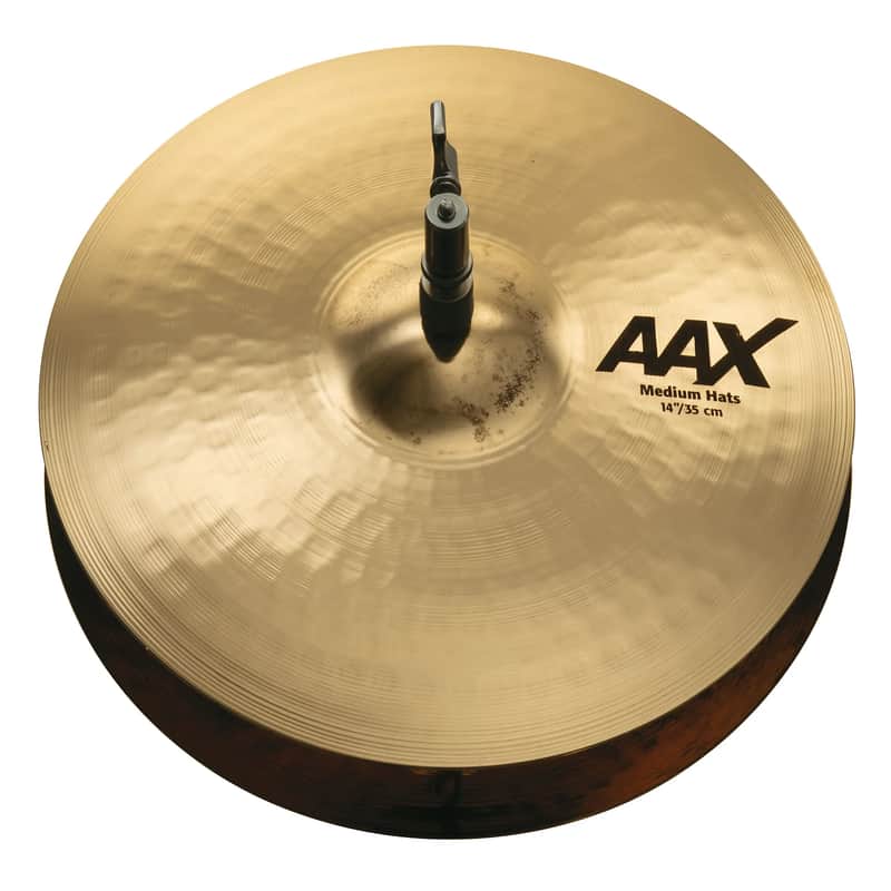 Sabian 14" AAX Medium Hi-Hat Cymbal (Top) image 1