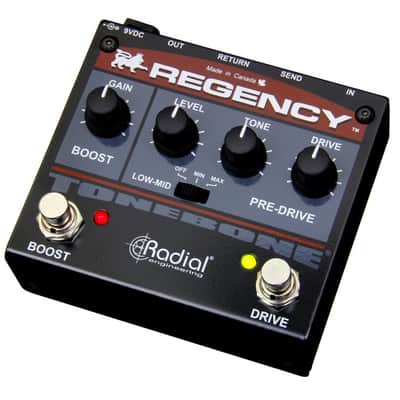 Radial ToneBone Regency Pre-Drive/Boost 2010s - Black/Grey/Red image 3