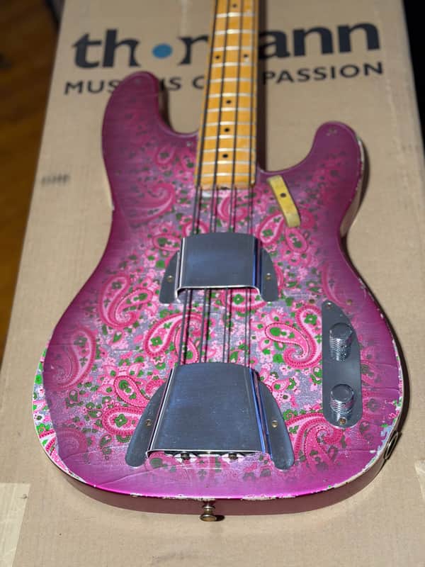 Fender Precision Bass 2000-2022? - Pink Paisley | Reverb