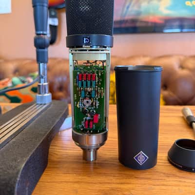 Vintage Neumann U87 ai P48 Condenser Microphone w/Rare NOS Swivel Mount* (1980’s) - Matte Black image 12