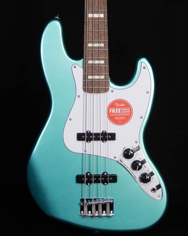 Squier Affinity Active Jazz Bass, Laurel FB, Mystic Sea Foam Green image 1