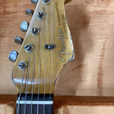 Fender Stratocaster Customshop SUPHREL 1963RI 2024 - Super Faded Aged Black Over 3-Colour Sunburst image 23