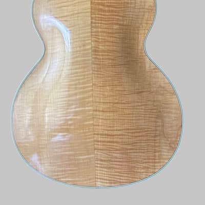 1958 Höfner 456 Blonde Archtop – Exceptional Flame Maple – Germany w/ case image 6