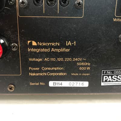 Nakamichi IA-1 Harmonic Time Alignment Amplifier image 6