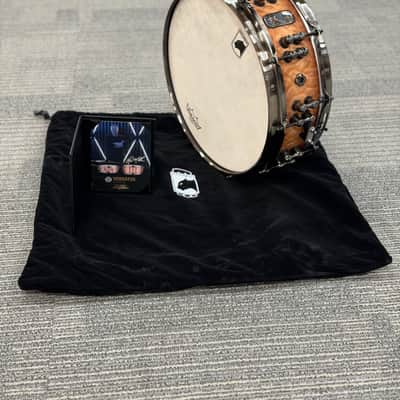 MAPEX BPDLMH4460LPW BLACK PANTHER DESIGN LAB VERSATUS 14X4.58" SNARE DRUM PEACH BURL BURST image 11