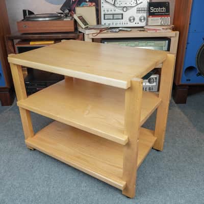Light Oak Audio Rack – Solid Wood 3-Tier Hi-Fi Rack – 5 Year Warranty image 5