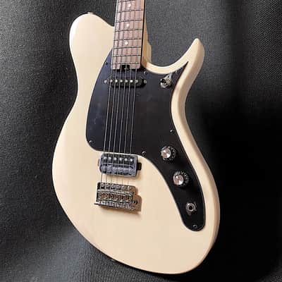 Aria Pro II Jet B’tone Baritone Guitar 2021 See-Through Vintage White image 4
