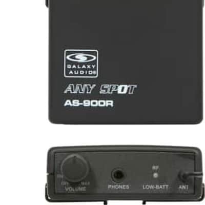 (3) Galaxy Audio AS-900 Any Spot Wireless In-Ear UHF Personal Monitor System w/ Rack Mount Kit (B6 633.400 MHz, B14 650.200 MHz, B16 659.000 MHz) - Black image 2