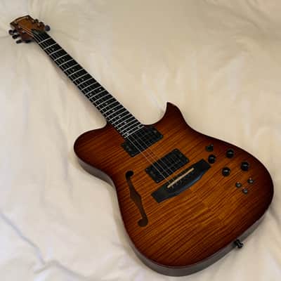 Carvin AE-185 Acoustic/Electric "Hybrid" Semi-Hollow Body - Flame Maple - Made in USA - Free Pro Setup image 12