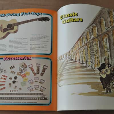 Guild flat-top and classic guitars vintage catalog booklet brochure. 1976? image 8
