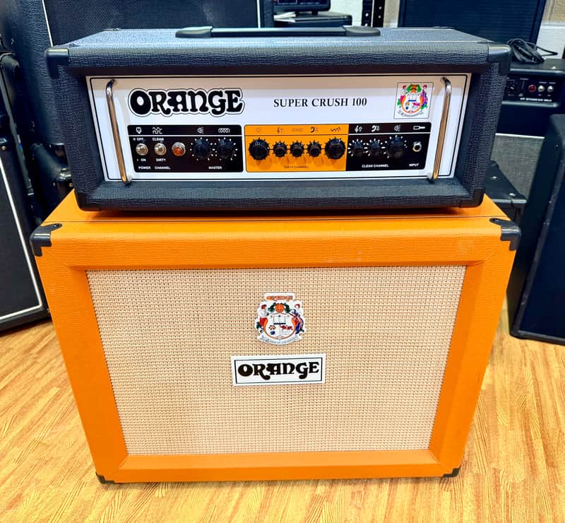 🍊DEAL🍊 Orange Super Crush 100 Head + PPC212 2x12 Cab~ Guitar Amp Stack~ MINT! image 1