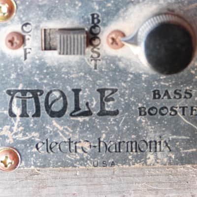 Electro-Harmonix Mole bass boost early block letters image 2