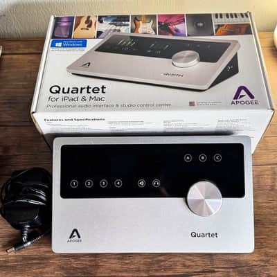 Apogee Quartet USB Audio Interface 2010s - Silver | Reverb