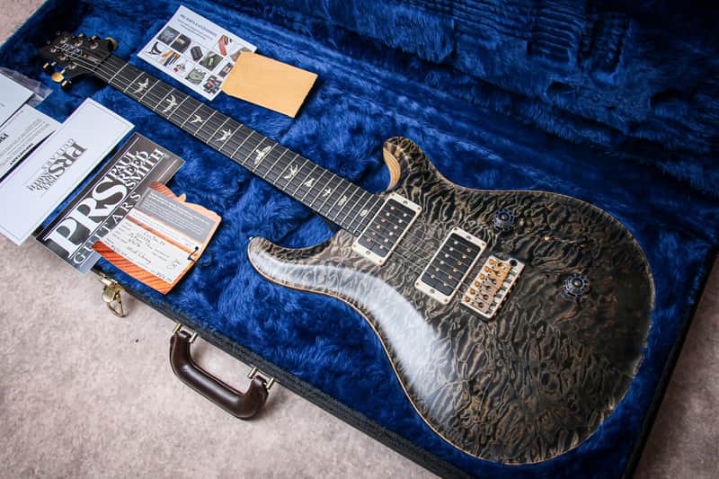 PRS USA Paul Reed Smith Wood Library Custom 24 Artist Top "Charcoal + Ebony" (2016) image 1