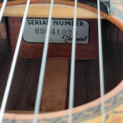 Takamine no.5 classical nylon strings guitar 1989 - Natural image 5