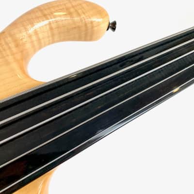 Pedulla Penta Buzz 5 String Bass Fretless 2000 Natural image 14