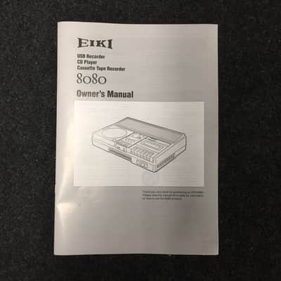 Eiki 8080A CD, USB Drive and Tape Player/Recorder image 7