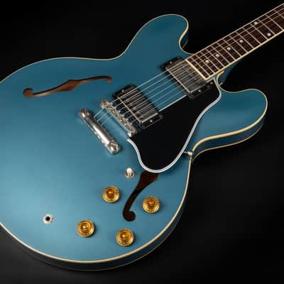 2023 Gibson Custom Shop '59 ES-335 Dot Reissue - Pelham Blue VOS | USA Vintage 1959 Semi-Hollow Custombucker AlNiCo III Unpotted Humbucker 3.39kg | CoA OHSC image 6