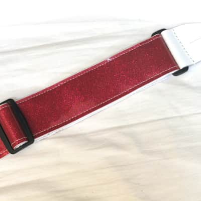 ALEXIS Pink Sparkle Glitter guitar STRAP new - Shiny, Shimmering image 2