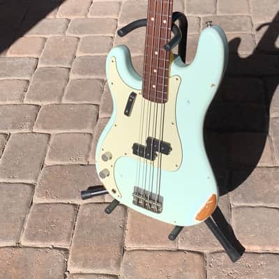 Nash Left Handed Pbass 2018 Sonic Blue image 1