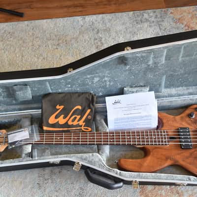 Wal MK2 2021 Flame Walnut 5 string bass guitar image 2
