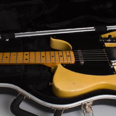 Fender Telecaster Solid Body Electric Guitar (1952), ser. #5117, molded plastic hard shell case. image 22