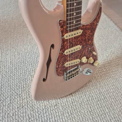 Fender American Professional II Stratocaster Thinline Shell Pink image 8