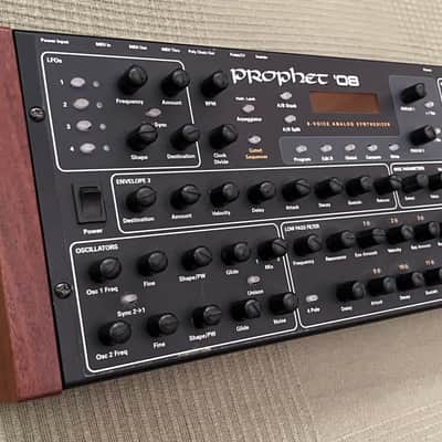 Dave Smith Instruments Prophet 08 PE Desktop 8-Voice Desktop Synthesizer 2012 - 2016 - Black with Wood Sides image 3
