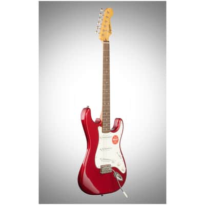 Squier Classic Vibe '60s Stratocaster Electric Guitar, with Laurel Fingerboard, Candy Apple Red image 3