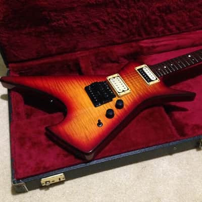 Hamer Scarab USA Cherry Sunburst Flame and Hamer USA Case image 6