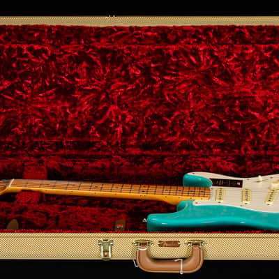 Fender American Vintage II 1957 Stratocaster, Maple Fingerboard, Sea Foam Green (265) image 7