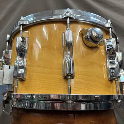 Tama AW458 Superstar Mastercraft Artwood Birch 8x14" Snare Drum with Roller-Action Strainer 1981 - 1986 - Super Maple image 5