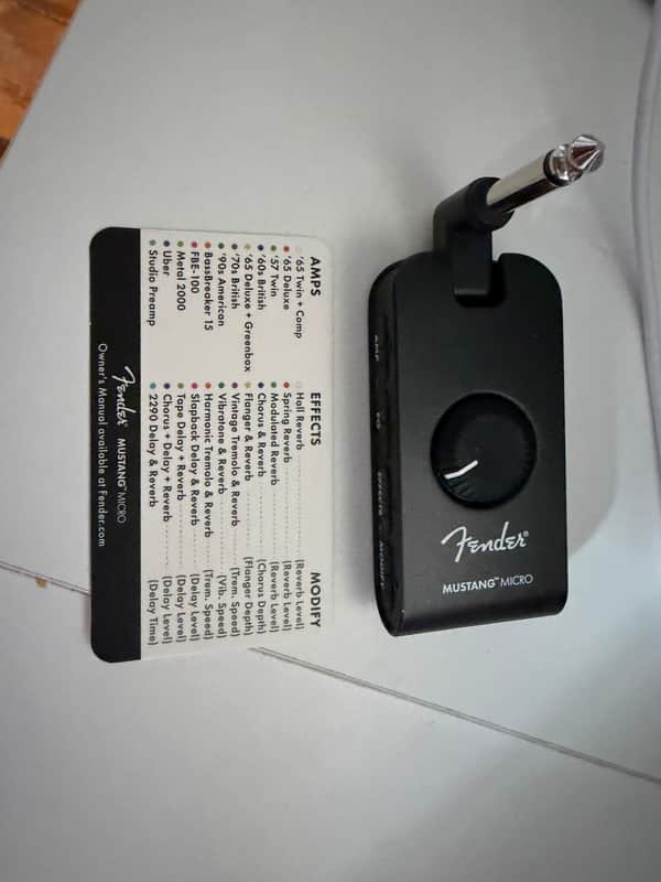 Fender Mustang Micro Guitar Headphone Amp