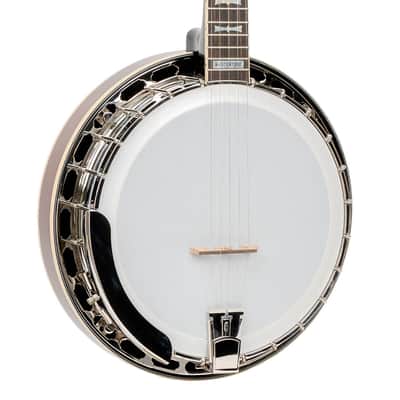 Gold Tone OB-2AT Mastertone Mahogany Neck Archtop Bowtie Banjo with Hard Case image 3