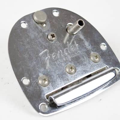 1963 Vintage Fender Jazzmaster Jaguar Tremolo Vibrato Tailpiece w/Original Arm & Screws USA 1960s Pre-CBS L-Series image 2