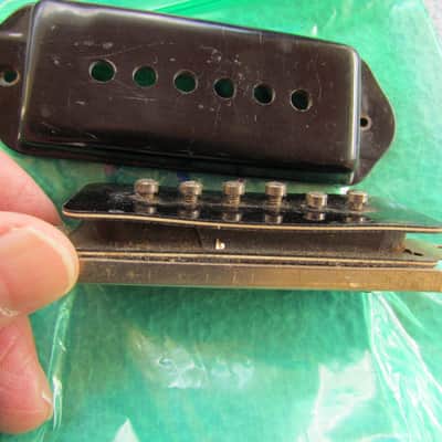 Vintage Gibson P-90 Pickup With Cover 40's/50's Era Gibson P-90 Full Output 7.16K Ohms Great Vintage Gibson P-90 PU W/Cover image 2