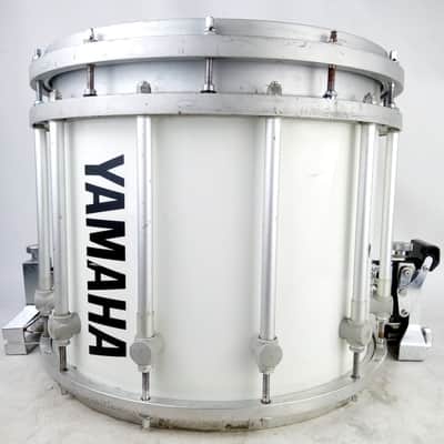 Yamaha 12x14" SFZ Marching Snare Drum Gloss White Japan Die-Cast Rims 9114U 9400 image 3